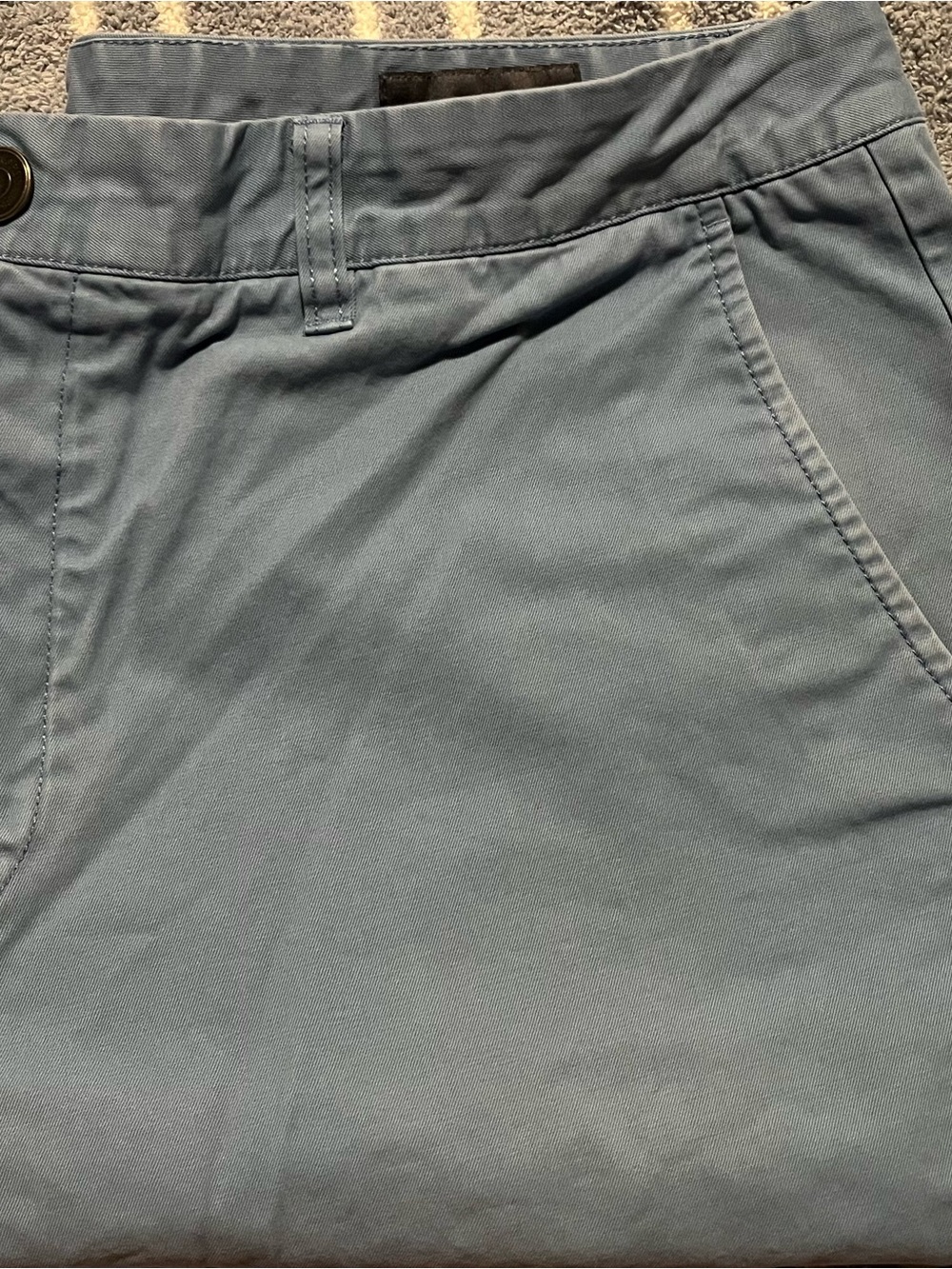 Bonobos Light Blue Flat Front Chino Shorts with 9 inch inseam